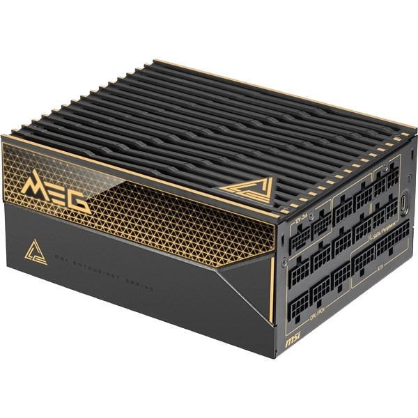 1600W MSI MEG Ai1600T PCIE5 Modular 80 Plus Titanium PSU